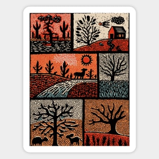 Autumnal Equinox | A Patchwork of Fall Magnet